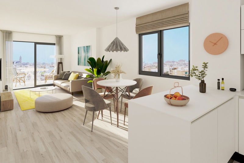 Middle Floor Apartment in Málaga, Costa del Sol – 1 beds – 350000 €